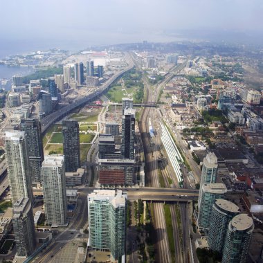 Skyline görünümü toronto, ontario, Kanada