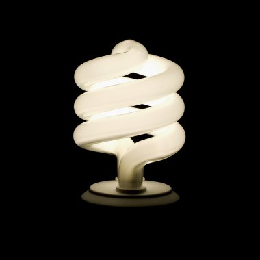 Compact Flourescent Light Bulb clipart