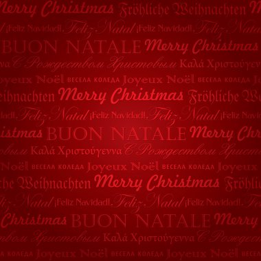 Seamless multilingual christmas pattern (vector) clipart