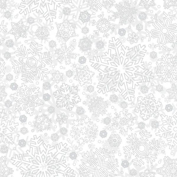 Άνευ ραφής νιφάδες χιονιού μοτίβο (διάνυσμα) — Διανυσματικό Αρχείο