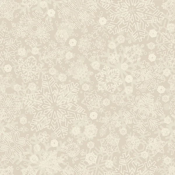 Modèle de flocons de neige sans couture (vecteur ) — Image vectorielle
