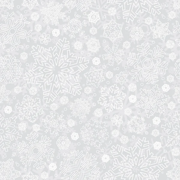Modèle de flocons de neige sans couture (vecteur ) — Image vectorielle