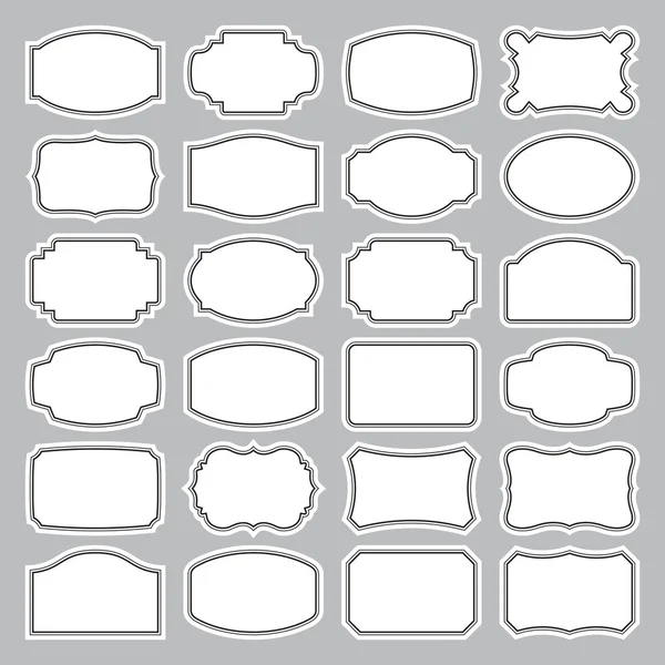 24 空白标签设置 (矢量) — 图库矢量图片