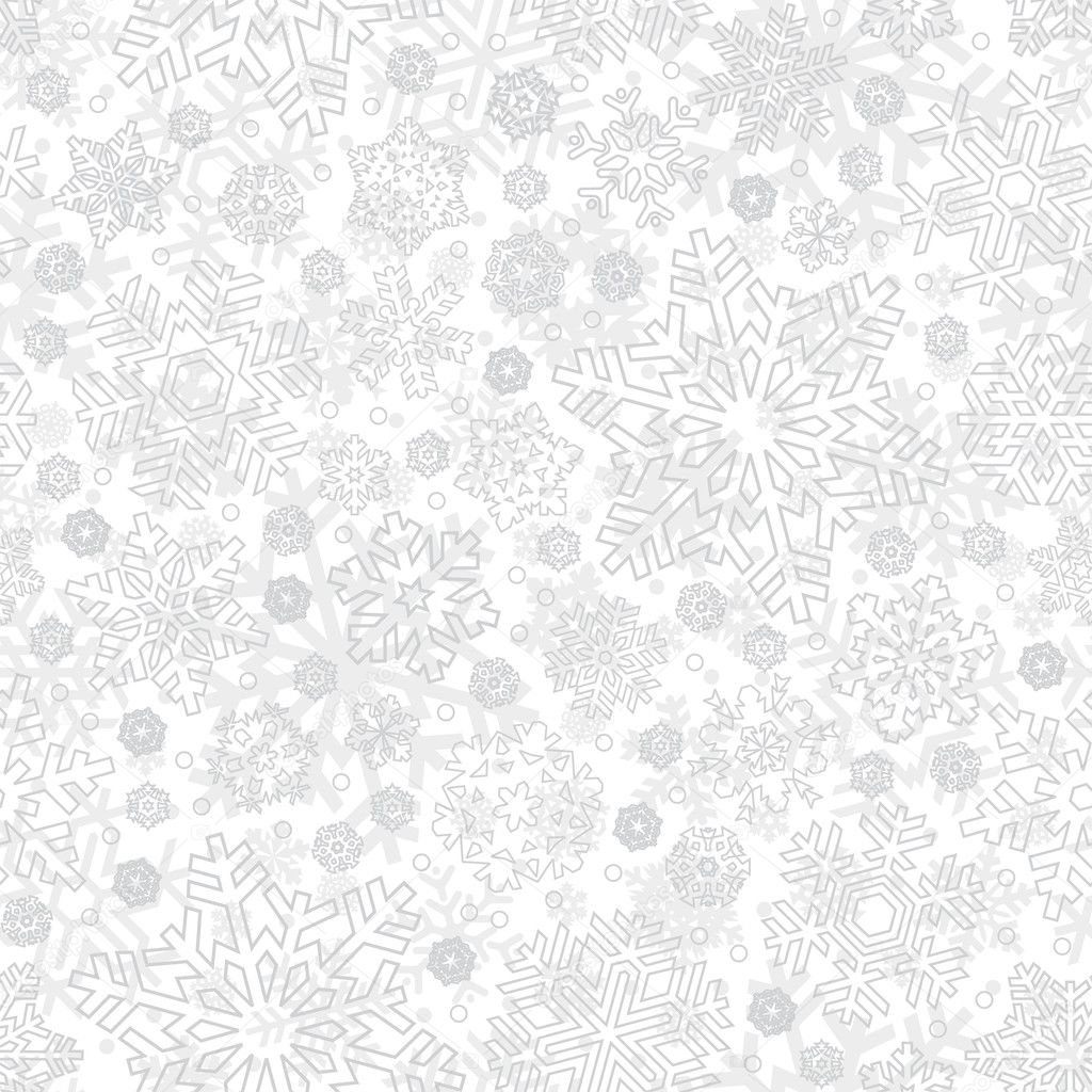Seamless snowflakes pattern (vector)
