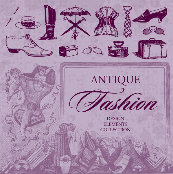 Antique fashion set (vector)
