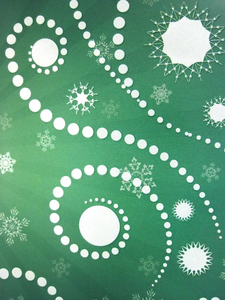 Green paper with ornaments suitable as background — Stock Photo, Image
