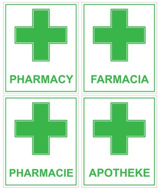 Pharmacy banner clipart