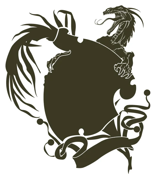 Dragons pour tatouage — Image vectorielle