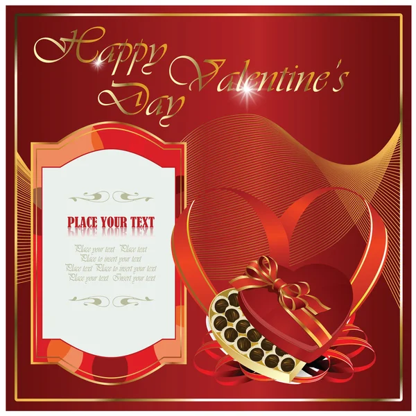 Tarjeta Felicitación Para San Valentín Otros Días Festivos — Vector de stock