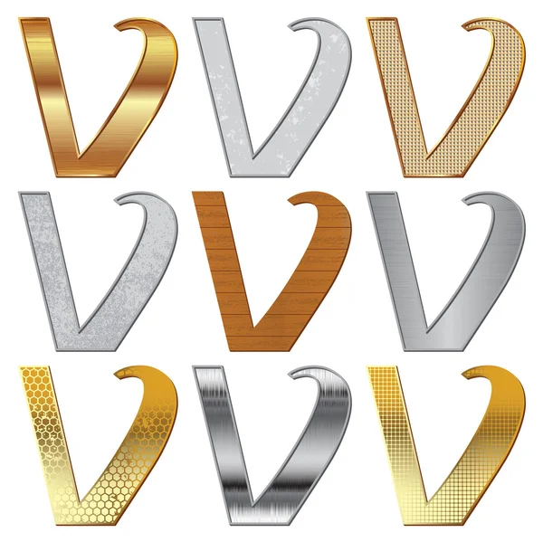 Vektorové sada: abeceda stylizované — Stockový vektor