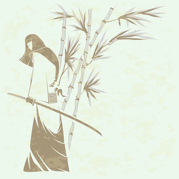 Espada de samurai chica — Archivo Imágenes Vectoriales