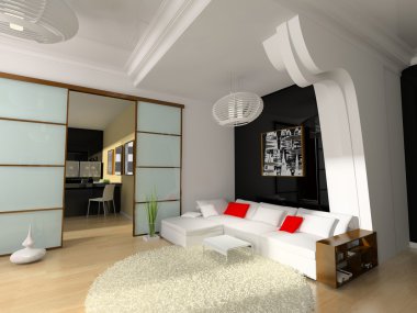 Modern interior clipart