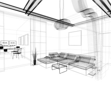 Drawing room clipart