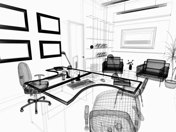 Modernes Interieur des Büros — Stockfoto