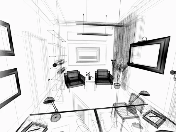 Interior moderno do escritório — Fotografia de Stock