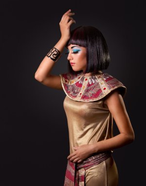 Portrait of a beautiful Egyptian woman clipart