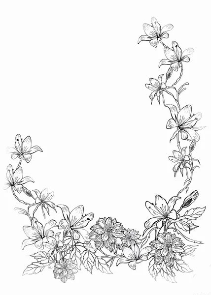 Floral frame Stock Picture