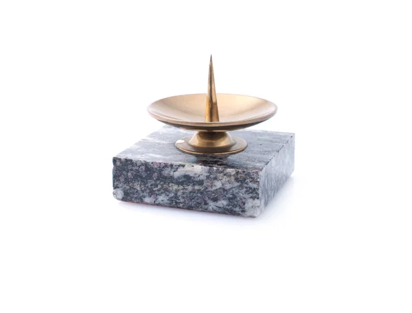 Świecznik wykonany z kamienia — Zdjęcie stockowe