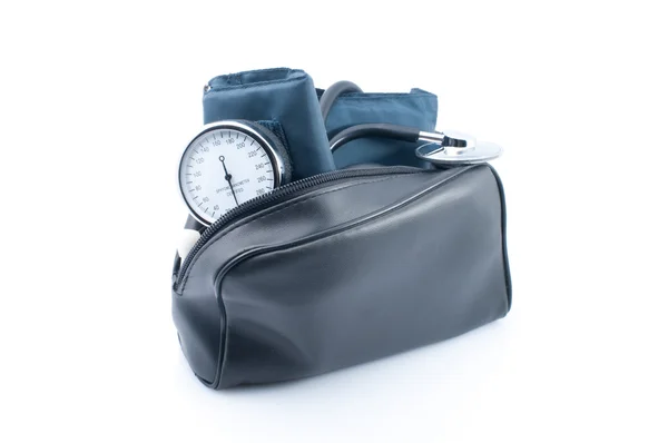 O dispositivo médico para medição da pressão arterial — Fotografia de Stock