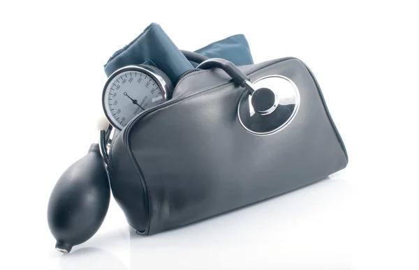 O dispositivo médico para medição da pressão arterial — Fotografia de Stock