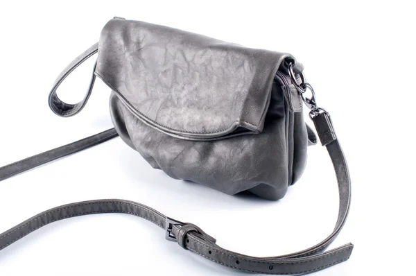 自然な革製のハンドバッグ — ストック写真