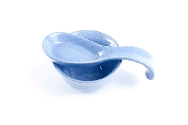 Ceramic Ladle Bowl Isolated White Background — Stock Photo, Image
