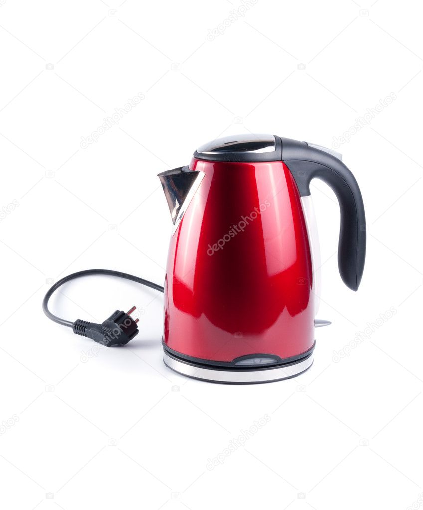 Electric kettle isolated on white background