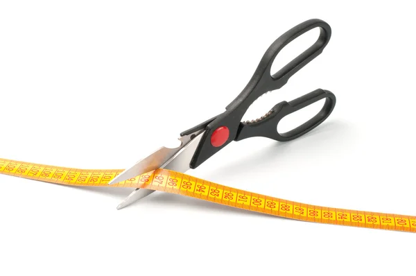 Ножиці для різання вимірювання — стокове фото