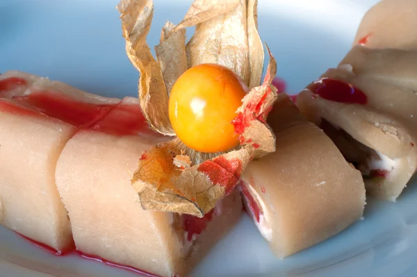 Fruit rolls,Close-up.Traditional Japanese food — Stock Photo, Image