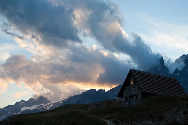 stock image Refuge Bertone - Courmayeur