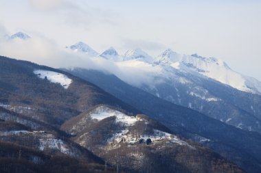 View of Val di Susa (Piemonte) clipart