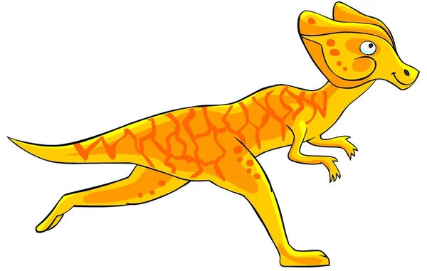Illustration Eines Niedlichen Dinosauriers Isoliert Auf Weißem Hintergrund — Stockfoto