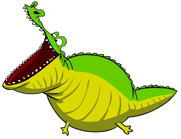 Šťastný krokodýl — Stock fotografie