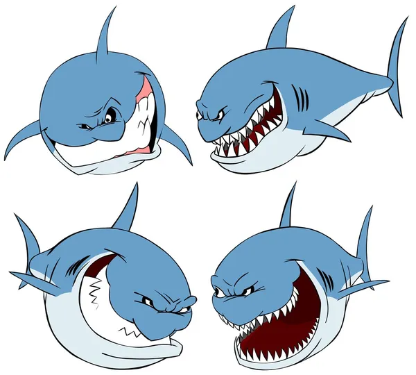 Set di squali . — Foto Stock