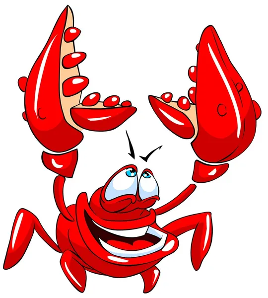 Crab amuzant . — Vector de stoc