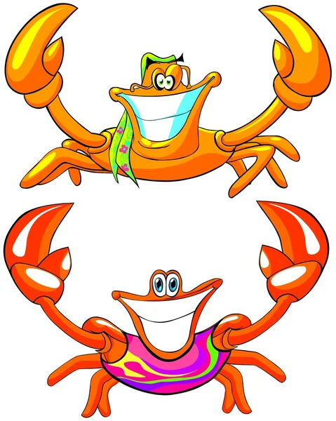 Happy beach crabs — Stock Photo, Image