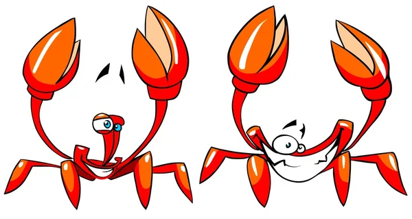 有趣的螃蟹 — 图库矢量图片