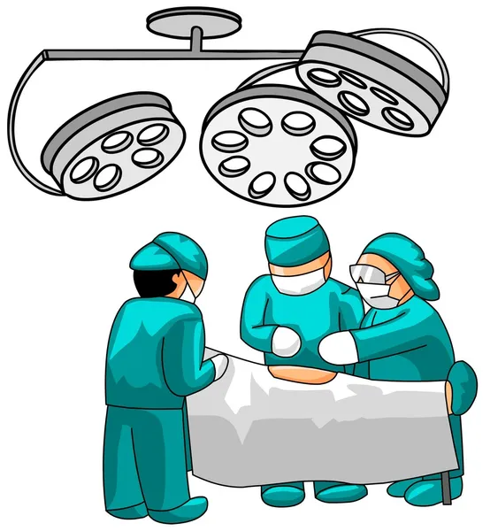 Cirujanos en quirófano — Foto de Stock
