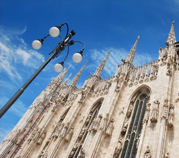 米兰大教堂 米兰主教座堂 日间德米兰 意大利北部伦巴第大区的米兰大教堂的教会 — 图库照片