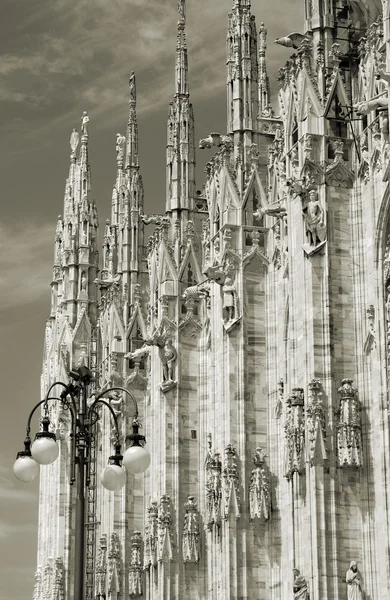 Milaan Kathedraal Duomo Milano Milanese Domm Milaan Kathedraal Kerk Van — Stockfoto