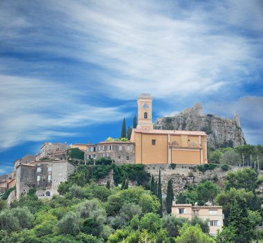 Church of Repenting Sinners of the White Brotherhood (Chapelle des Penitents-Blancs) in Eze, France, not far from the city of Nice. clipart