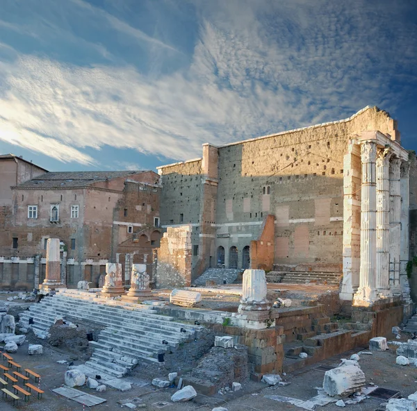 イタリア ローマのアウグストゥス フォーラムに火星 Ultor の寺院 — ストック写真