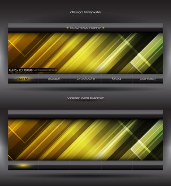 Vector abstract web banner clipart