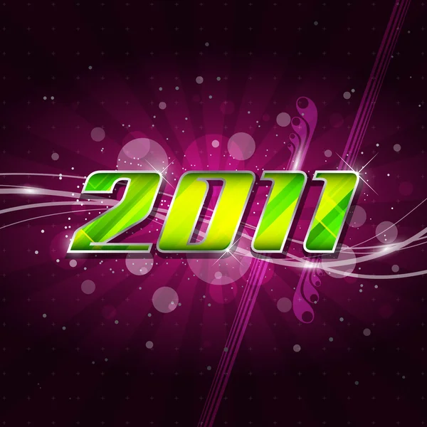 Щасливий новий рік 2011 — стоковий вектор