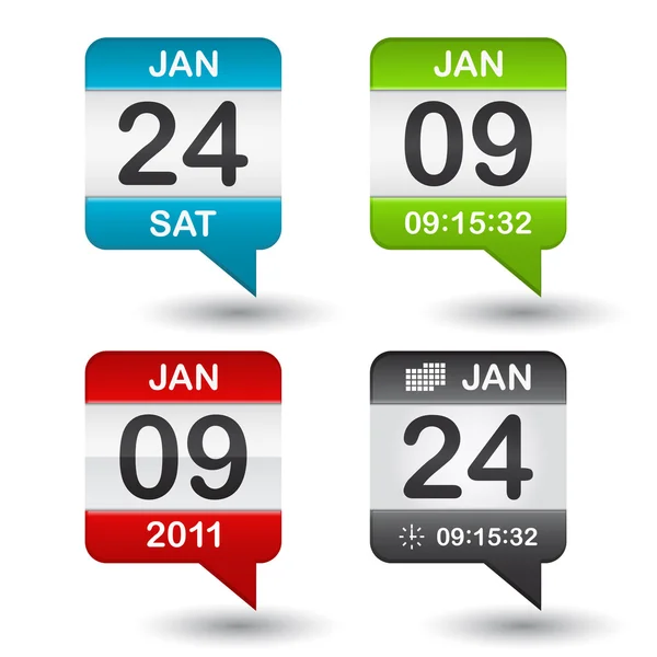 Vektor Kalender Symbol Auf Weißem Hintergrund — Stockvektor