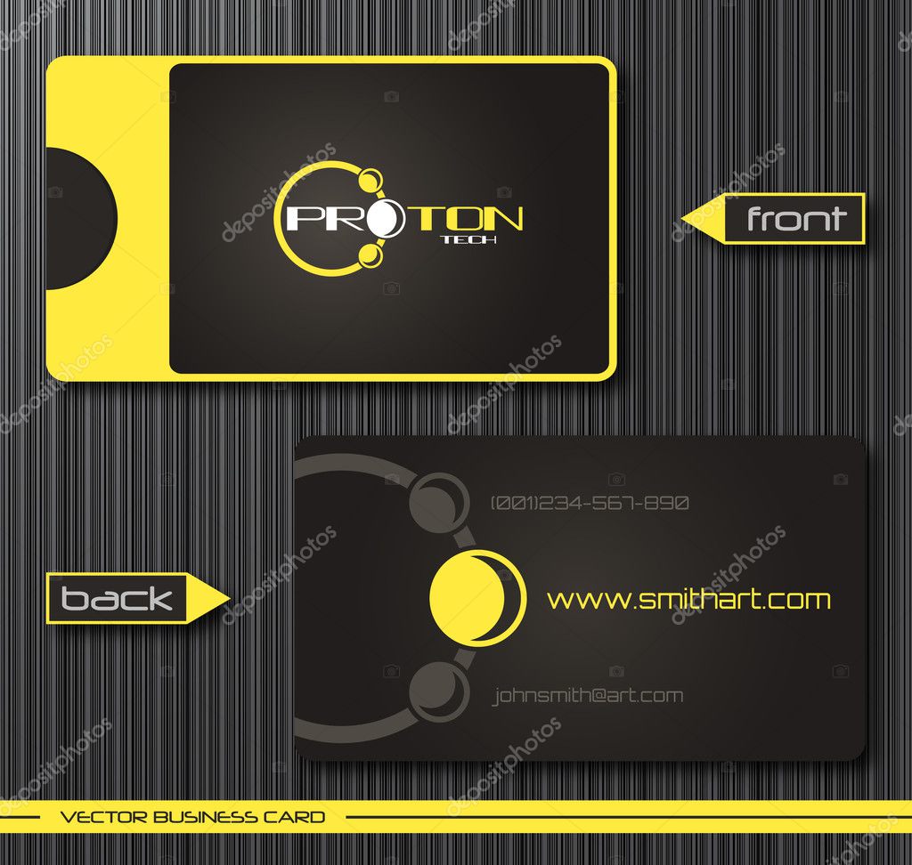 Vector abstract creative business cards (set template)
