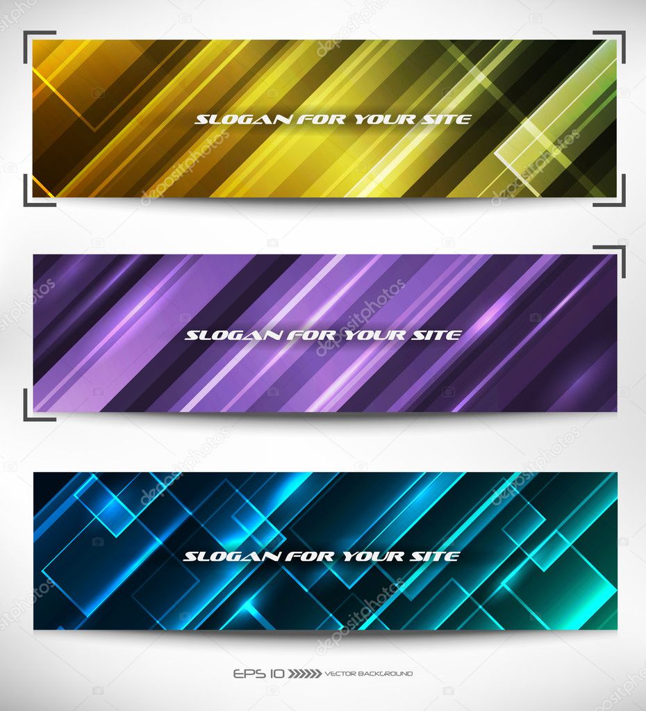 Vector abstract web banner