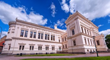 Lund university building panorama clipart