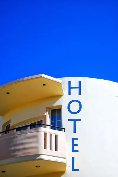 酒店签署克里特岛 — 图库照片
