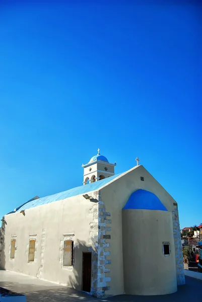 02 克里特岛上的白色教堂 — 图库照片